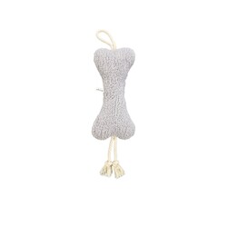 Pet Comfort - Pet Comfort İpli Peluş Kemik Köpek Oyuncağı Gri 30 Cm