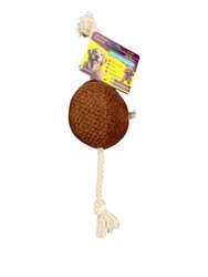 Pet Comfort - Pet Comfort İpli Top Köpek Oyuncağı 10x40 Cm Kiremit