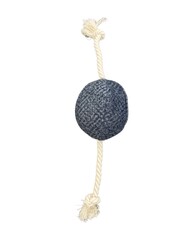 Pet Comfort - Pet Comfort İpli Top Köpek Oyuncağı 10x40 Cm Mavi