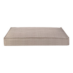 Pet Comfort - Pet Comfort Lima Bej Kareli Köpek Yatağı Medium 90x60 Cm
