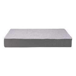 Pet Comfort - Pet Comfort Lima Ortopedik Peluş Köpek Yatağı Gri Medium 90x60x12 Cm