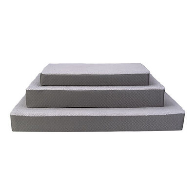 Pet Comfort Lima Ortopedik Peluş Köpek Yatağı Gri Medium 90x60x12 Cm 