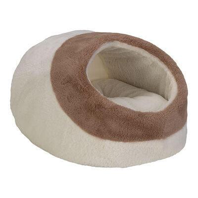Pet Comfort Nest Mira Ekru Kahverengi Kedi ve Köpek Yatağı 40x40 Cm 