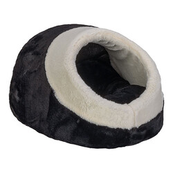 Pet Comfort - Pet Comfort Nest Mira Ekru Siyah Beyaz Kedi ve Köpek Yatağı 40x40 Cm  Pet Comfort - Pet Comfort Nest Mira Ekru Siyah Beyaz Kedi ve Köpek Yatağı 40x40 Cm