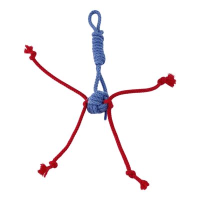 Pet Comfort Pamuk İpli Kedi Oyuncağı Gri Kırmızı 25 Cm