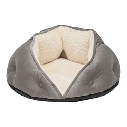 Pet Comfort - Pet Comfort Paris Kedi ve Köpek Yatağı Gri 60 Cm 