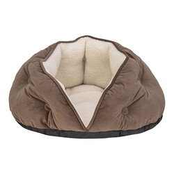 Pet Comfort - Pet Comfort Paris Kedi ve Köpek Yatağı Kahverengi 60 Cm 