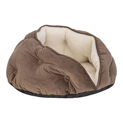 Pet Comfort Paris Kedi ve Köpek Yatağı Kahverengi 60 Cm - Thumbnail