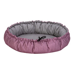 Pet Comfort Sunflower Çift Taraflı Kedi ve Köpek Yatağı Pembe Gri 85 Cm - Thumbnail