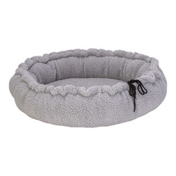 Pet Comfort Sunflower Çift Taraflı Peluş Kedi ve Köpek Yatağı Gri 85 Cm - Thumbnail