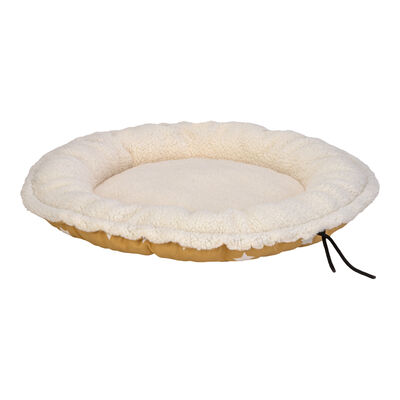 Pet Comfort Sunflower Kedi ve Köpek Yatağı Çift Taraflı Sarı Star Peluş 60 Cm