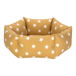 Pet Comfort Tokyo Sarı Star Kedi ve Köpek Yatağı Small 50 Cm - Thumbnail