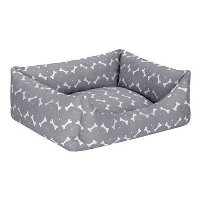 Pet Comfort Uniform Bone Kedi ve Köpek Yatağı Gri Beyaz Small 40x50 Cm 