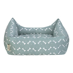 Pet Comfort Uniform Bone Kedi ve Köpek Yatağı Mint Beyaz Small 60x50 Cm - Thumbnail