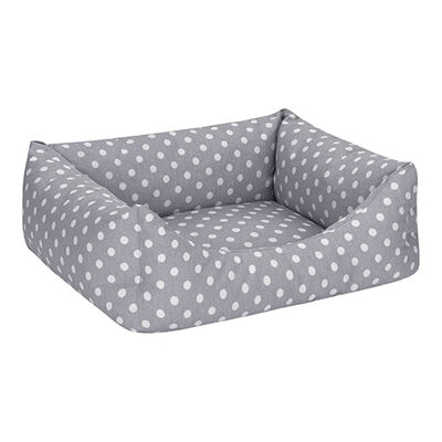 Pet Comfort Uniform Kedi ve Köpek Yatağı Gri Puantiyeli XS 40x50 Cm 