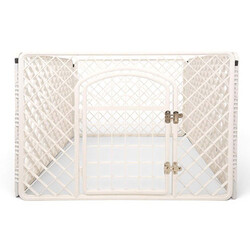 PetButik Pet Butik Plastik Köpek Oyun Bahçesi Çiti 4'lü Panel 90x60 Cm - Thumbnail