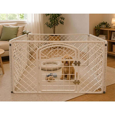 PetButik Pet Butik Plastik Köpek Oyun Bahçesi Çiti 4'lü Panel 90x60 Cm 