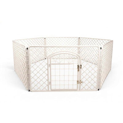 PetButik Pet Butik Plastik Köpek Oyun Bahçesi Çiti 6'lı Panel 90x60 Cm 