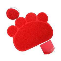 Eurocat - EuroCat Kedi Tuvaleti Önü Paspası Kırmızı 60x45 Cm 