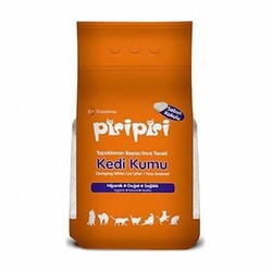 Pisi Pisi - Pisipisi Sabun Kokulu Topaklanan İnce Taneli Bentonit Kedi Kumu 5 Kg 