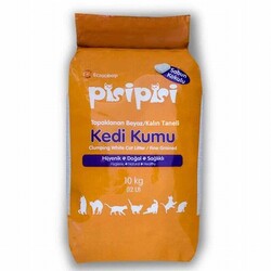 Pisi Pisi - Pisipisi Sabun Kokulu Topaklanan İnce Taneli Bentonit Kedi Kumu 10 Kg 