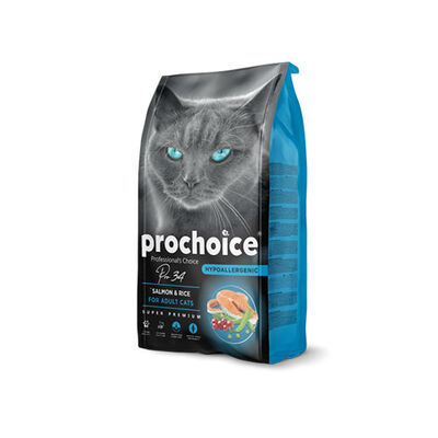 Pro Choice Pro 34 Somonlu ve Pirinçli Yetişkin Kedi Maması 2 Kg 