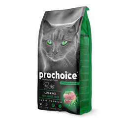 Pro Choice - Pro Choice Pro 36 Kuzulu ve Pirinçli Yetişkin Kedi Maması 15 Kg 