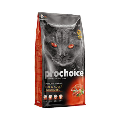 Pro Choice Pro33 Adult Cat Salmon&Karides Kısırlaştırılmış Kedi Maması