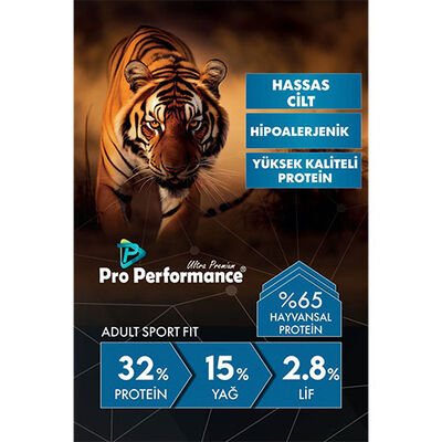 Pro Performance Kızlıcıklı Tavuklu Karidesli ve Somonlu Yetişkin Kedi Maması 15 Kg 