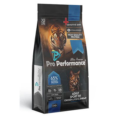 Pro Performance Kızlıcıklı Tavuklu Karidesli ve Somonlu Yetişkin Kedi Maması 2 Kg  Pro Performance Kızlıcıklı Tavuklu Karidesli ve Somonlu Yetişkin Kedi Maması 2 Kg