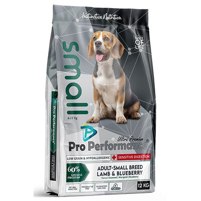 Pro Performance Kuzulu ve Yaban Mersinli Küçük Irk Yetişkin Köpek Maması 12 Kg 