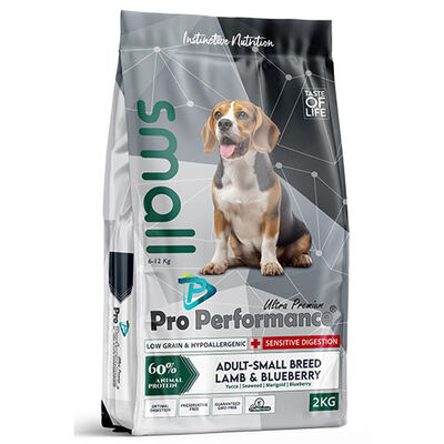 Pro Performance Kuzulu ve Yaban Mersinli Küçük Irk Yetişkin Köpek Maması 2 Kg 