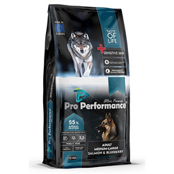 Pro Performance - Pro Performance Somonlu ve Pirinçli Orta ve Büyük Irk Yetişkin Köpek Maması 12 Kg 