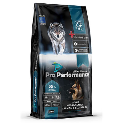 Pro Performance Somonlu ve Pirinçli Orta ve Büyük Irk Yetişkin Köpek Maması 12 Kg 