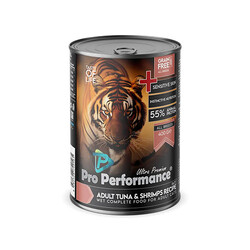 Pro Performance - Pro Performance Ultra Premium Ton Balıklı ve Karidesli Yetişkin Kedi Konservesi 12 Adet 400 Gr 