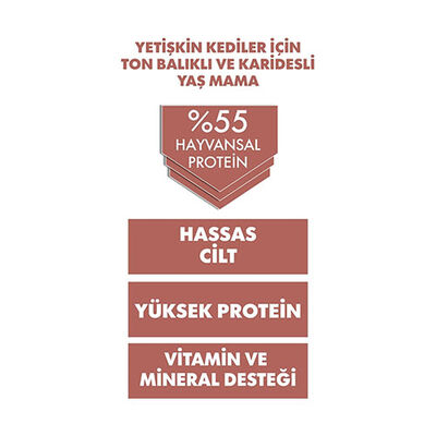 Pro Performance Ultra Premium Ton Balıklı ve Karidesli Yetişkin Kedi Konservesi 400 Gr 