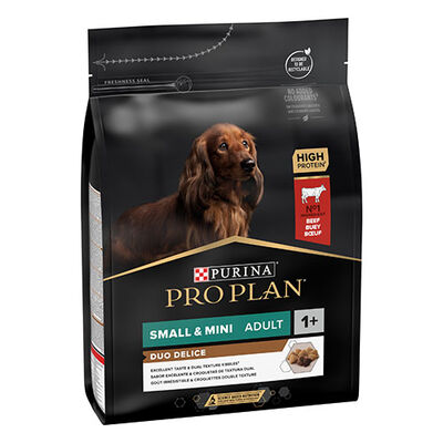 Pro Plan Duo Delice Small Mini Biftekli Küçük Irk Yetişkin Köpek Maması 2,5 Kg 