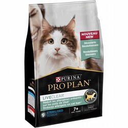 Pro Plan Liveclear 7+ Hindili Alerjen Azaltan Kısırlaştırılmış Yaşlı Kedi Maması 1,4 Kg - Thumbnail