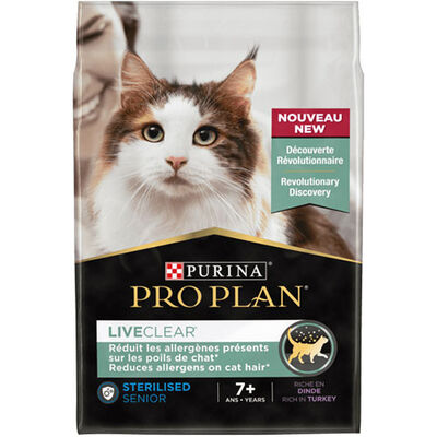 Pro Plan LiveClear +7 Hindili Alerjen Azaltan Kısırlaştırılmış Yaşlı Kedi Maması