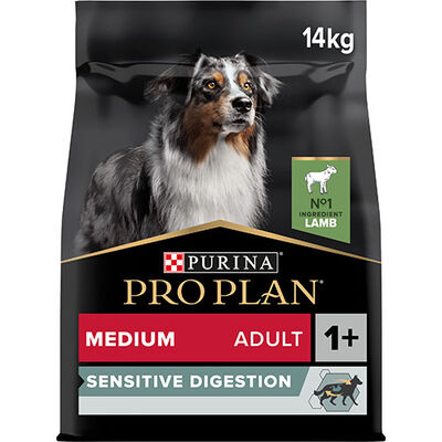 Pro Plan Medium Adult Sensitive Digestion Kuzulu Orta Irk Yetişkin Köpek Maması 14 Kg 