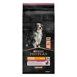 Pro Plan Medium Large Senior Sensitive Skin Somonlu ve Pirinçli Orta ve Büyük Irk Yaşlı Köpek Maması 14 Kg - Thumbnail