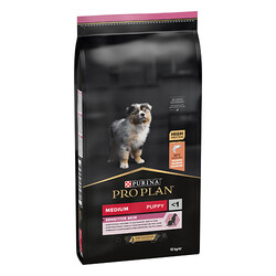Pro Plan - Pro Plan Medium Opti Derma Sensitive Skin Puppy Somonlu Orta Irk Yavru Köpek Maması 12 Kg 