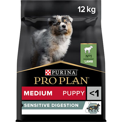Pro Plan Medium Puppy Sensitive Digestion Kuzulu Orta Irk Yavru Köpek Maması 12 Kg 