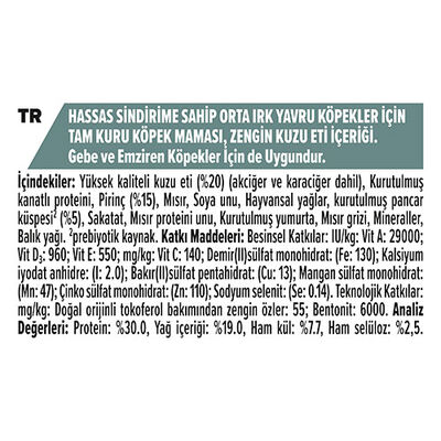 Pro Plan Medium Puppy Sensitive Digestion Kuzulu Orta Irk Yavru Köpek Maması 12 Kg 