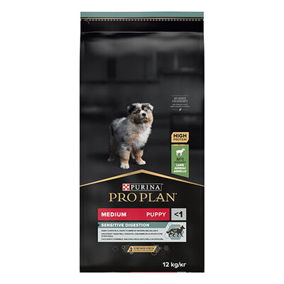Pro Plan Medium Puppy Sensitive Digestion Kuzulu Orta Irk Yavru Köpek Maması 12 Kg 