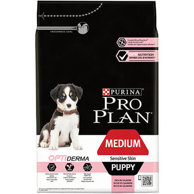 Pro Plan Medium Puppy Sensitive Skin Opti Derma Somonlu Yavru Köpek Maması