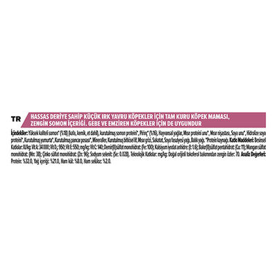 Pro Plan Small & Mini Puppy Sensitive Skin Somonlu Küçük Irk Yavru Köpek Maması 3 Kg 