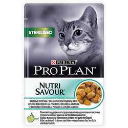 Pro Plan - Pro Plan Sterilised Pouch Okyanus Balıklı Kısırlaştırılmış Kedi Konservesi 85 Gr