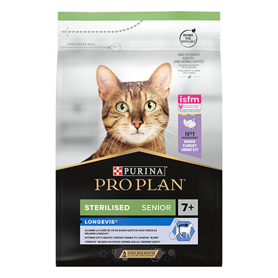 Pro Plan Sterilised Senior Hindili 7+ Yaşlı Kedi Maması 3 Kg 