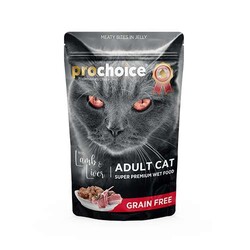 Pro Choice - Prochoice Tahılsız Kuzu ve Ciğerli Yetişkin Kedi Konservesi